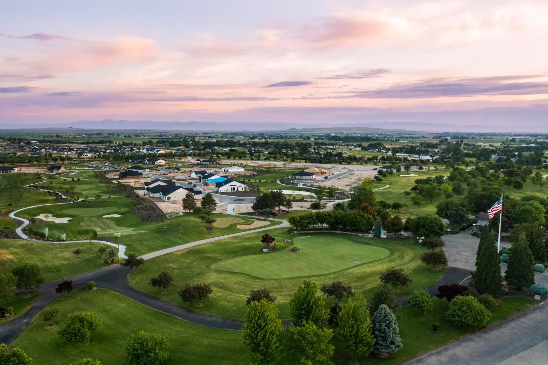 aerial-view-suburban-neighborhood-with-golf-course