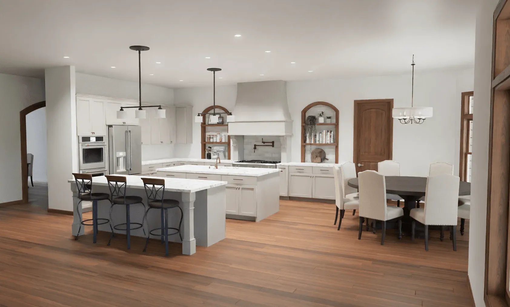 Spacious, Bright Modern Kitchen