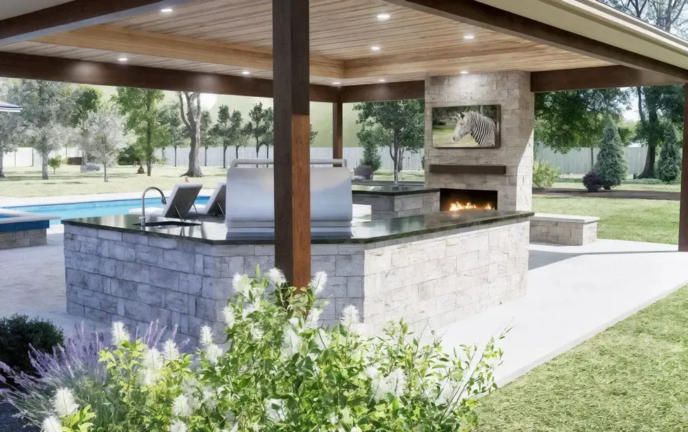 Luxurious Outdoor Living Sanctuary