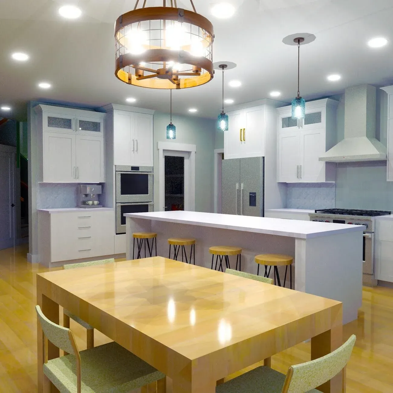 Vibrant, Modern Kitchen Design