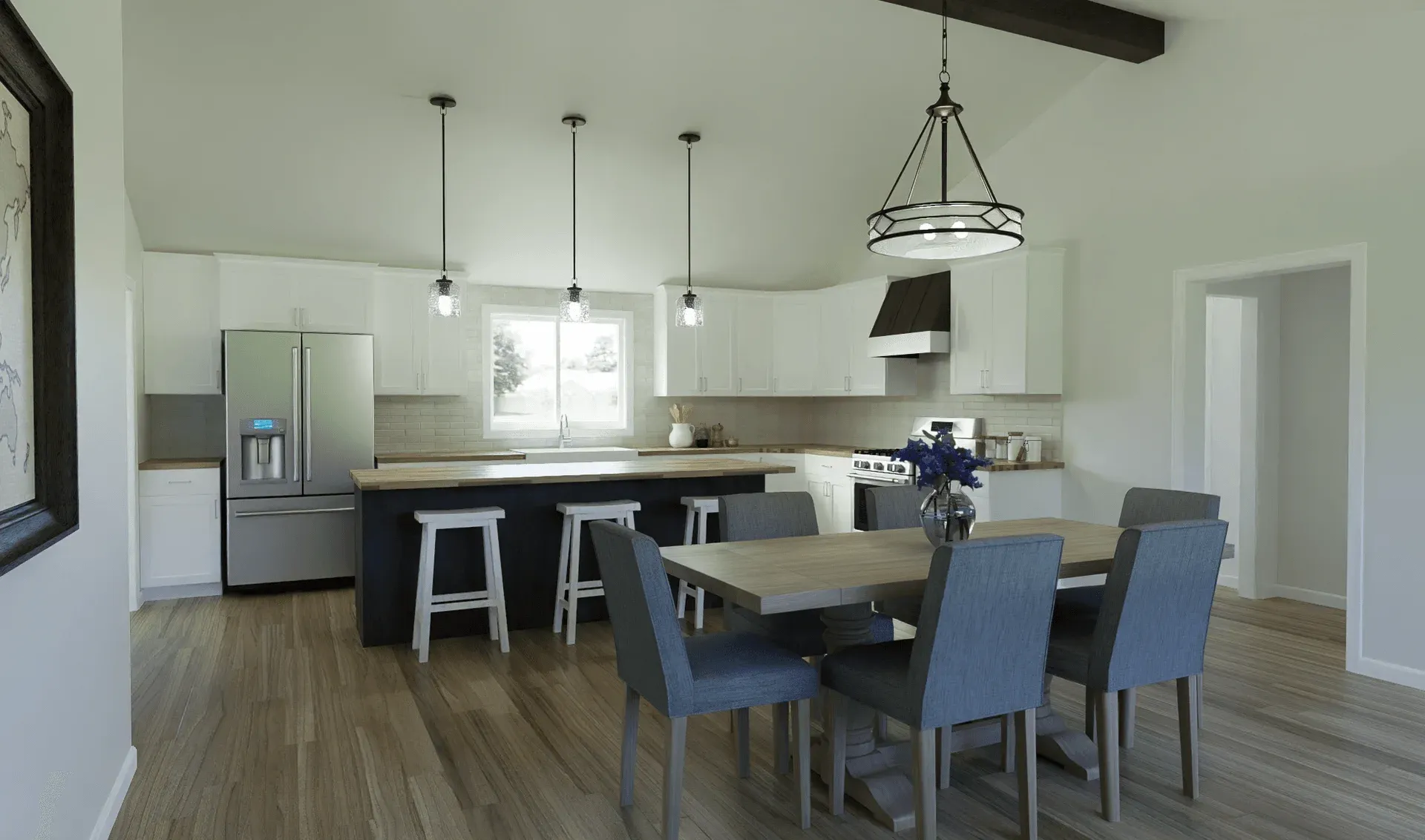 Modern Farmhouse-Style Kitchen