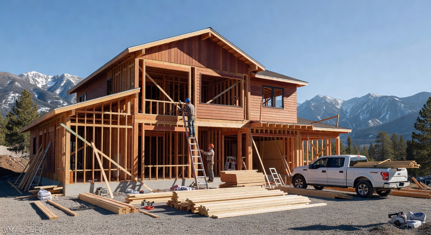 Custom home under construction - budget planning phase