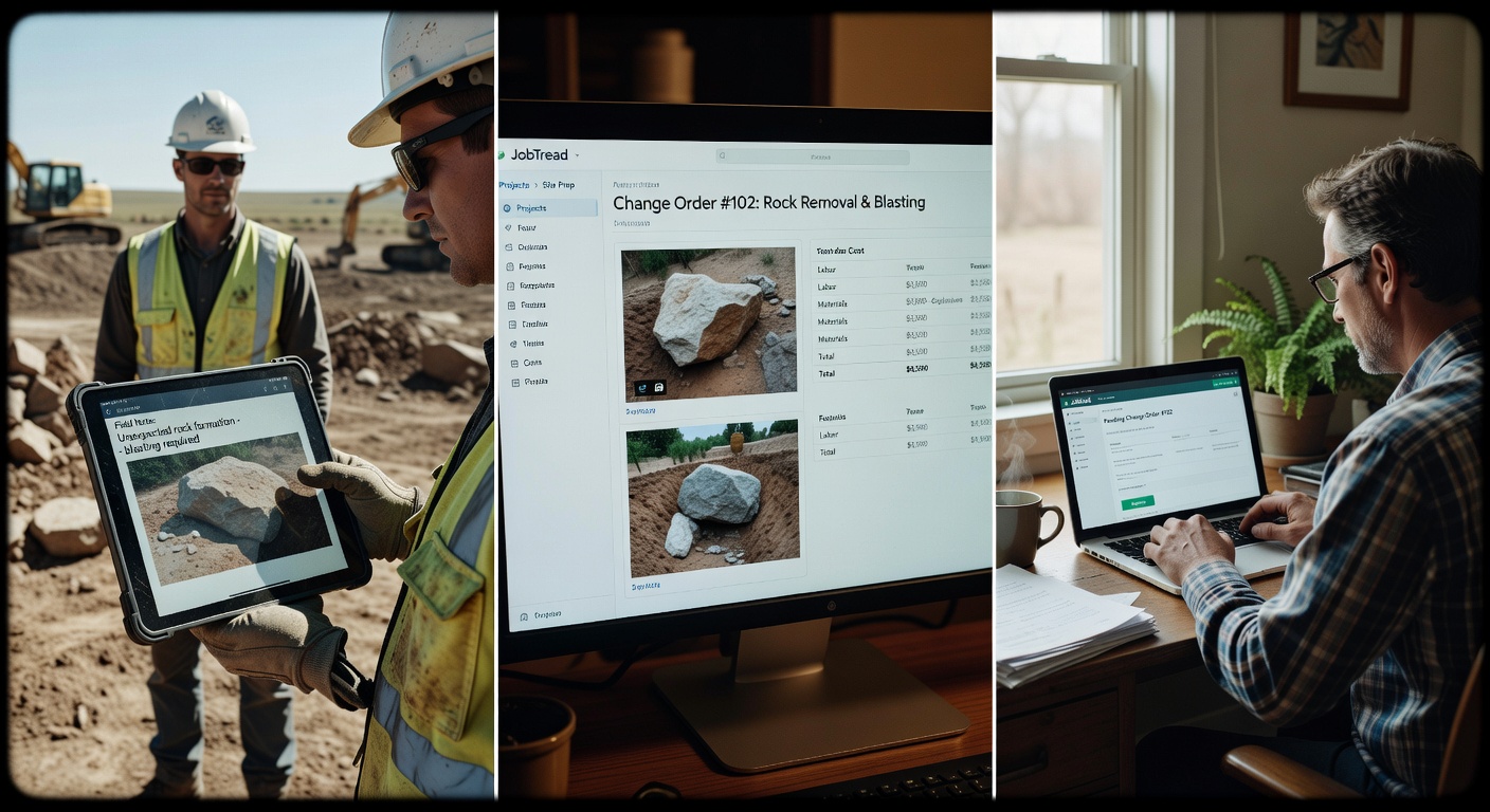Change order approval workflow illustration