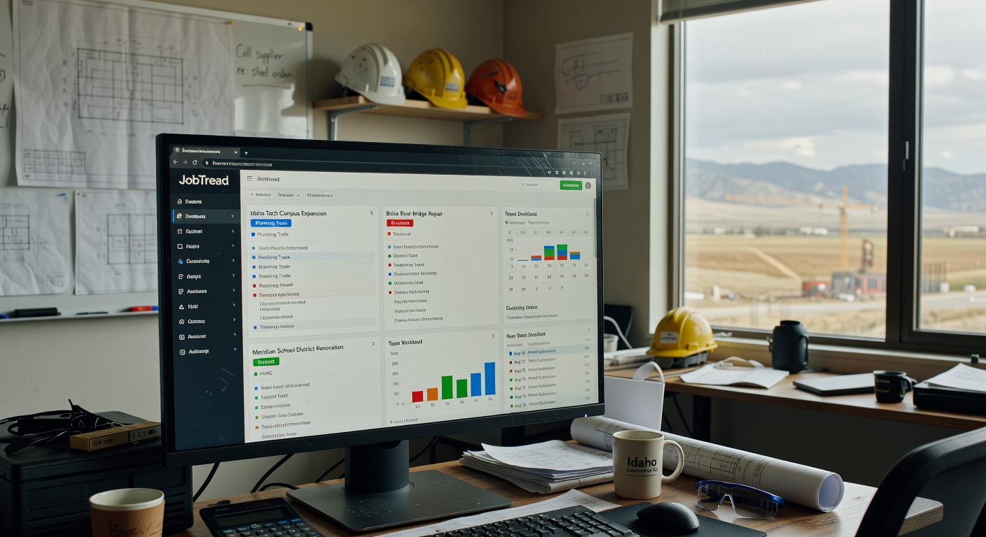Team coordination dashboard showing multiple projects